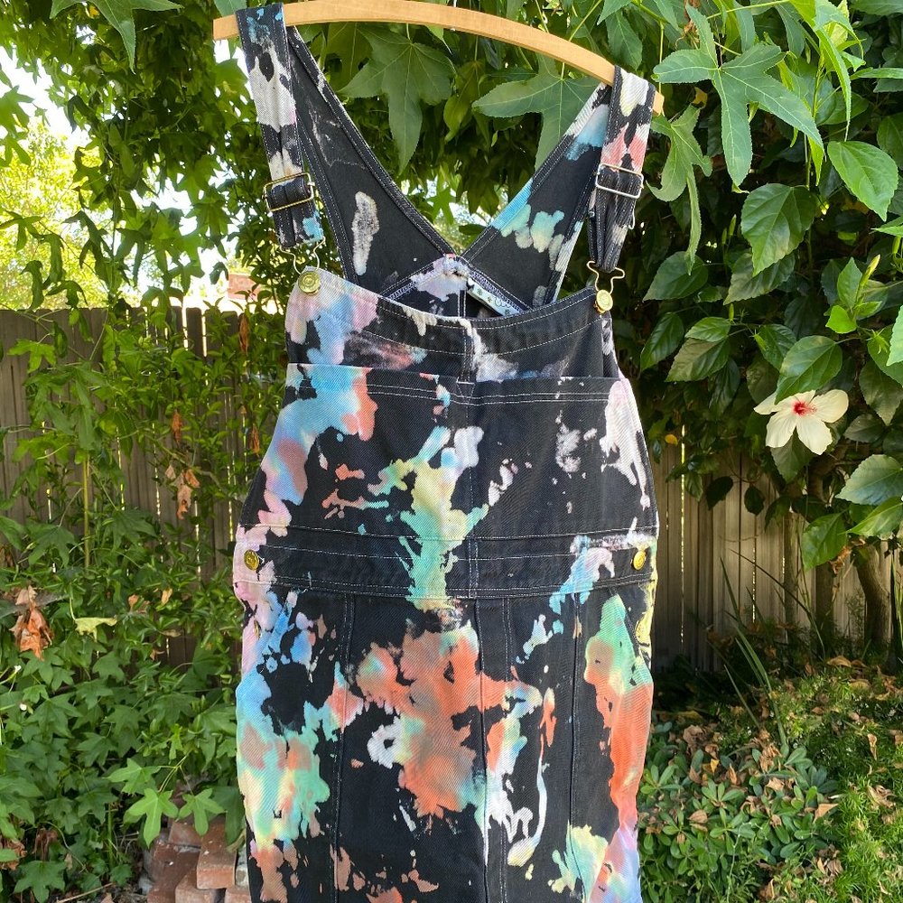 Like New Big Bud Press Rainbow Magic Waters Romper Overalls Size XL (12-14)